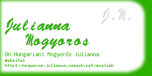 julianna mogyoros business card